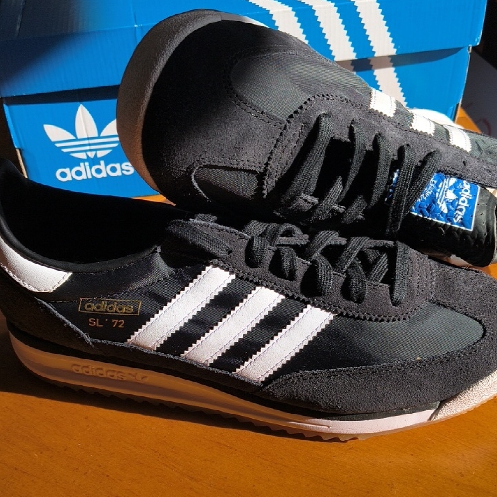 Adidas SL 72 Black and White Trainers